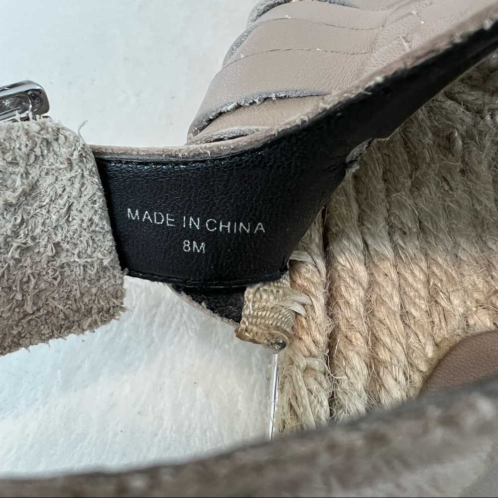 Rebecca Minkoff Gabriel Huarache Platform Espadrille Sandals Size 8M - Picture 12 of 16
